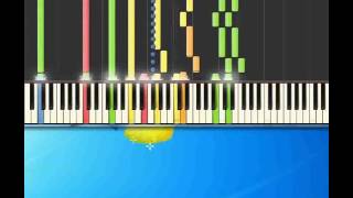 Dellamore non si sa Bocelli Andrea Piano tutorial by Synthesia [upl. by Idnil]