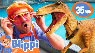 Blippi Meets Stanley The Dinosaur  BEST OF BLIPPI TOYS  Educational Videos for Kids [upl. by Llechtim]