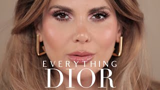 Everything DIOR makeup  ALI ANDREEA [upl. by Eissirc]