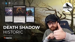 Deaths Shadow One Of My FAVORITE CARDS Historic  CROKEYZ MTG Arena [upl. by Eyk]