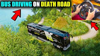 Driving My New Bus On Most Dangerous Death Indian Roads With Logitech G29 [upl. by Ihteerp741]