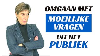 Omgaan met moeilijke vragen bij een presentatie [upl. by Lyrehs]