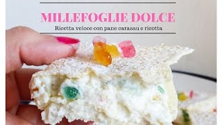 Millefoglie dolce con pane carasau  KITCHEN BRASITA [upl. by Ruthven]