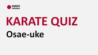 🏷️ Karate Quiz  Osaeuke [upl. by Sparhawk]