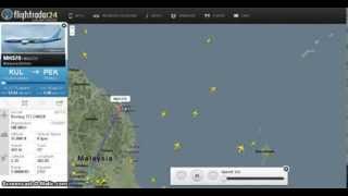 Malaysia Airlines Flight MH370 disappears on radar [upl. by Ilera]