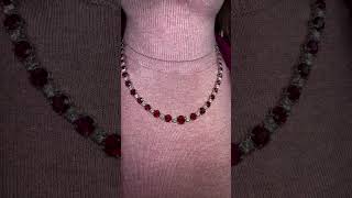 TNV003 necklace ruby diamond [upl. by Rayna]