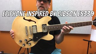 Epiphone Inspired By Gibson ES339  Natural Demo [upl. by Airemat]