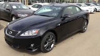 2014 Lexus IS 350C 2dr Hardtop Convertible  Black on Red  F Sport Package Review [upl. by Dnaltroc177]