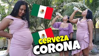 CERVEZA CORONA MEXICANA Brindamos por el Embarazo de Nereida Reyes  Mega Sorpresa [upl. by Anilok385]