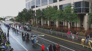 Mardi Gras 2024 Bayport Parading Society and Mystic DJ Riders in Downtown Mobile [upl. by Yrolam612]