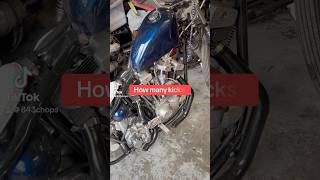 Ironhead chopper cold start motorcycle harleydavidson sportster chopper ironhead shovelhead [upl. by Jennica]