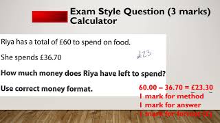 15 Money Subtraction  Functional Skills Maths Entry 3  Edexcel [upl. by Cirad795]