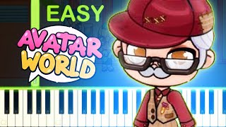 School Theme Song  AVATAR WORLD  EASY Piano Tutorial [upl. by Silbahc]