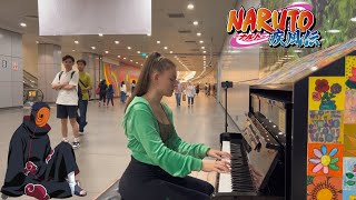 I played SADNESS AND SORROW from NARUTO on piano in public [upl. by Ailito]