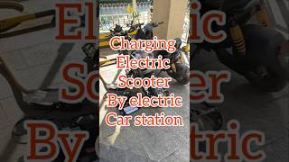 Charging the electric scooter by electric car cable yes possible with this adapter electric [upl. by Eetnwahs]