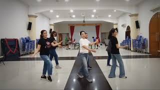 CONTIGO FEELING Line Dance Choreo by Shanty Dimas Yuli Sucipto amp Nyoman Ulantari INA June 2024 [upl. by Rella]