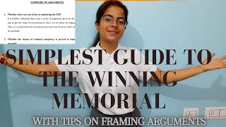 DRAFT A GOOD MOOT COURT MEMORIAL STEP BY STEP Format of a memorial Framing legal arguments [upl. by Pembrook]