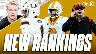 NEW College Football Playoff Rankings  Tennessee MOVES UP Texas Georgia Alabama Miami Ohio St [upl. by Mercier]