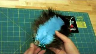 Howto Make a Feather Head Piece Threadbanger [upl. by Amihsat]