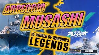 Testing Arpeggio Musashi Commander World of Warships Legends [upl. by Leone]