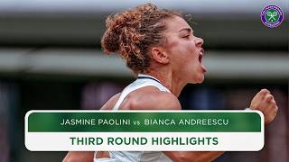 An ELECTRIC start ⚡️  Jasmine Paolini vs Bianca Andreescu  Highlights  Wimbledon 2024 [upl. by Alpheus]