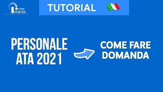 Come compilare domanda Personale ATA 20242027 — TUTORIAL NUOVO IN DESCRIZIONE [upl. by Rowena]