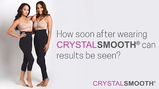 How soon after wearing CRYSTALSMOOTH® anti cellulite leggings will results be seen [upl. by Adnaugal]