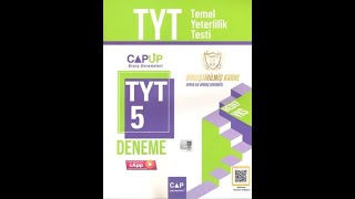 Çap Yayınları TYT 5 li Deneme Sınavı [upl. by Oiluj]