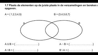 Verzamelingenleer unie doorsnede verschil O5  ET 618 [upl. by Yks281]