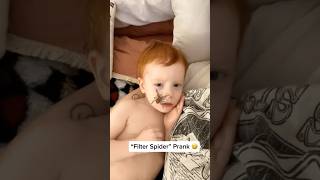 Spider filter prank ☠️🤣🤣 comedy comedyshorts funny fun funnyshorts [upl. by Natsirhc]