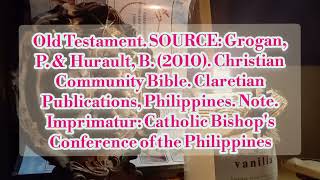 OLD TESTAMENT  Christian Community Bible Catholic Bishops Conference of the Philippines [upl. by Cavit555]