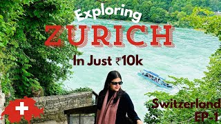 Exploring Worlds Most Expensive City In Budget  Zurich  Rhinefalls  Travel Vlog Switzerland EP1 [upl. by Karina]