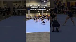 Winning our last ever National Volleyball Qualifer libero delaneymoon dmoon [upl. by Eneloj]