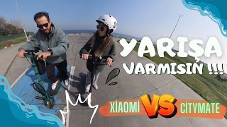 XÄ°AOMÄ° M365 VS CÄ°TY MATE 500  VESPALI MANÄ°TA YARIÅA ZORLUYOR  MANÄ°TAYLA GAZLADIK ğŸ˜‚ [upl. by Lehcnom151]