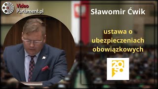 Sławomir Ćwik  ustawa o ubezpieczeniach obowiązkowych [upl. by Ttihw]