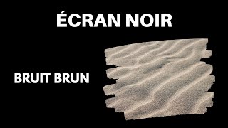 BRUIT BRUN  MARRON 🟤 100  PURE  ÉCRAN NOIR ⚫  10 Heures Pour Dormir [upl. by Fadiman307]