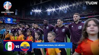 ¡SUENAN LOS HIMNOS México y Ecuador se juegan todo  México 00 Ecuador  Copa América 2024  J3 [upl. by Nasaj]