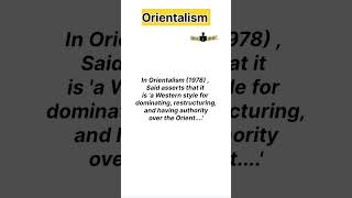 orientalism edward Said literary theory english literature [upl. by Teryl]