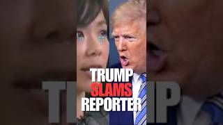 President Trump Embarrasses Reporter with THIS Brutal Response 😱🚨 shorts [upl. by Haas]