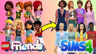 What would Lego Friends look like as Sims Sims 4 Create A Sim [upl. by Nnahteb]