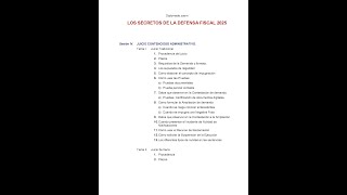 Diplomado LOS SECRETOS DE LA DEFENSA FISCAL PARA 2025 [upl. by Sucramaj]