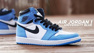 Air Jordan 1 UNIVERSITY BLUE UNC 2021 Review amp On Feet [upl. by Nytsud582]