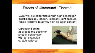 Chapter 9 Lecture Part 3 Thermal and Non thermal Effects of Ultrasound [upl. by Shewchuk]