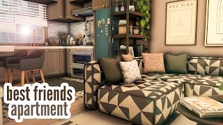 best friends apartment \\ The Sims 4 CC speed build [upl. by Ard]