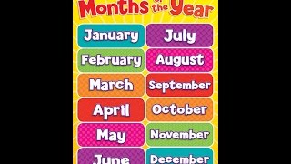 months of the year with sound [upl. by Brear490]