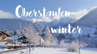 Oberstaufen Steibis Ortsmitte winter 2022 [upl. by Aicenod144]