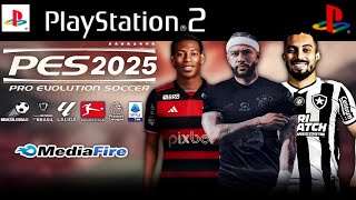 NOVO PÉS 2025 PS2 ISO DOWNLOAD 100 ATUALIZADO OUTUBRO RUMO ESTRELADO AETHERSX2 PCSX2 PSP OPL✅ [upl. by Neilla]