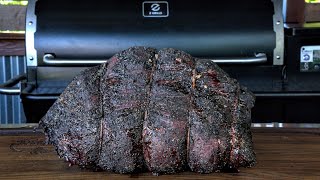 Smoked a Sirloin Tip Roast Recipe on my Z GRILLS 11002b  Rare Roast Beef [upl. by Akirat710]