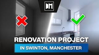 Renovation Project in Swinton Manchester Refurbishment short promo video Before amp After interior [upl. by Akemot]