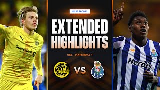 BodøGlimt vs Porto Extended Highlights  UEL League Phase MD 1  CBS Sports Golazo  Europe [upl. by Alakim]